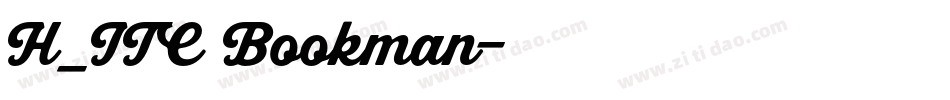 H_ITC Bookman字体转换